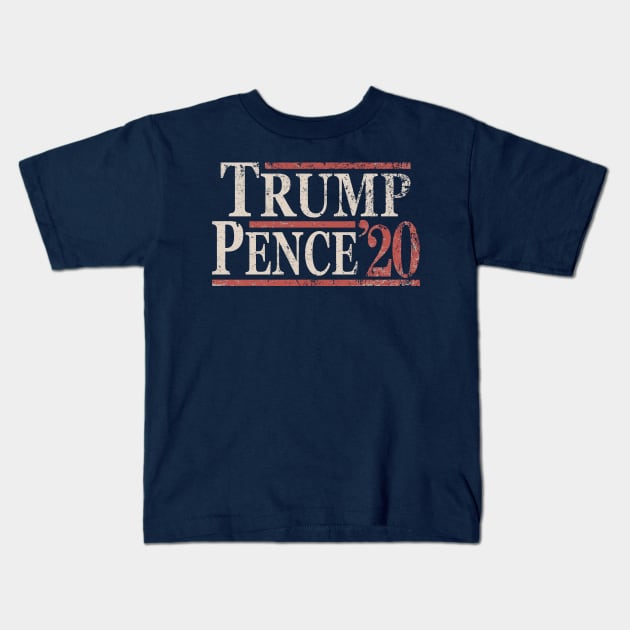 Grunge Donald Trump Mike Pence 2020 Kids T-Shirt by Etopix